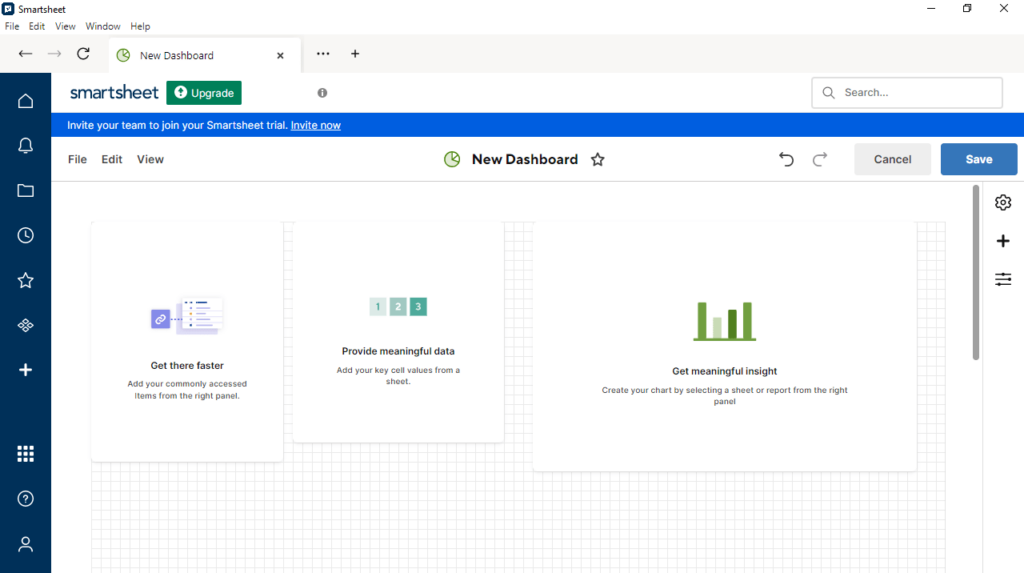 Smartsheet Place widgets