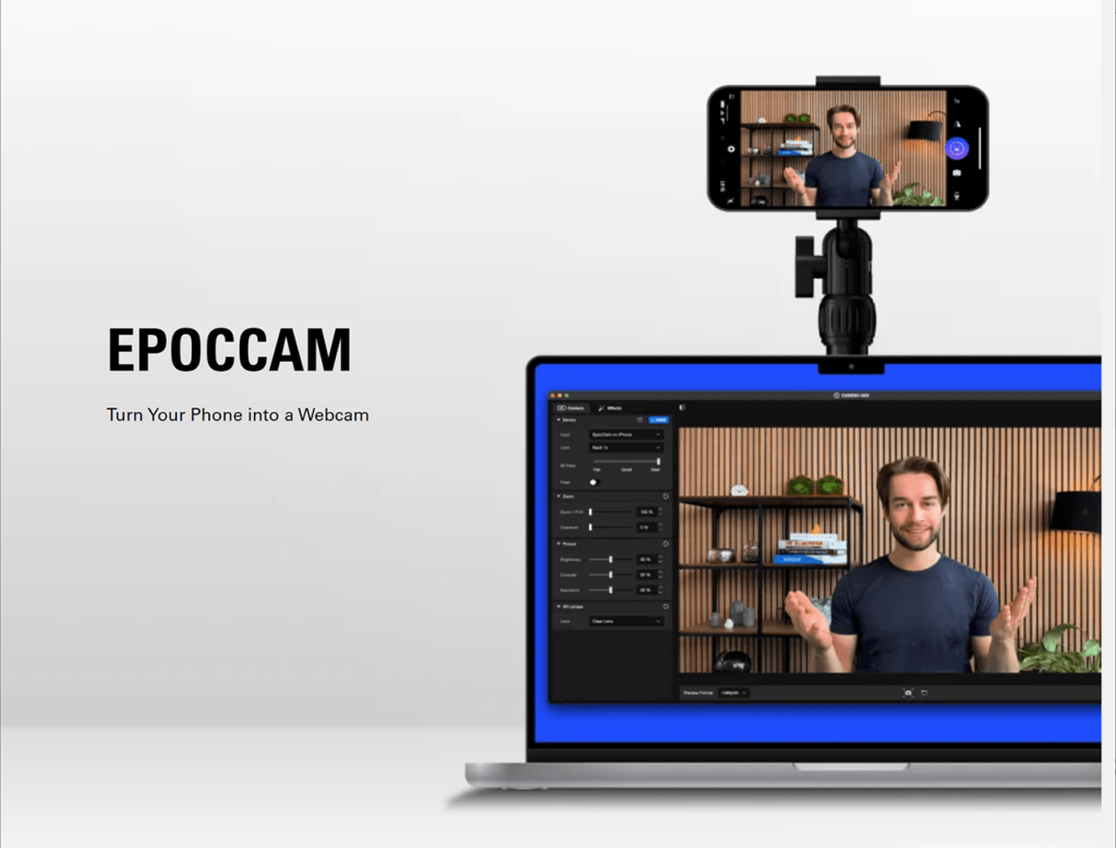 Epoccam Driver Smartphone webcam