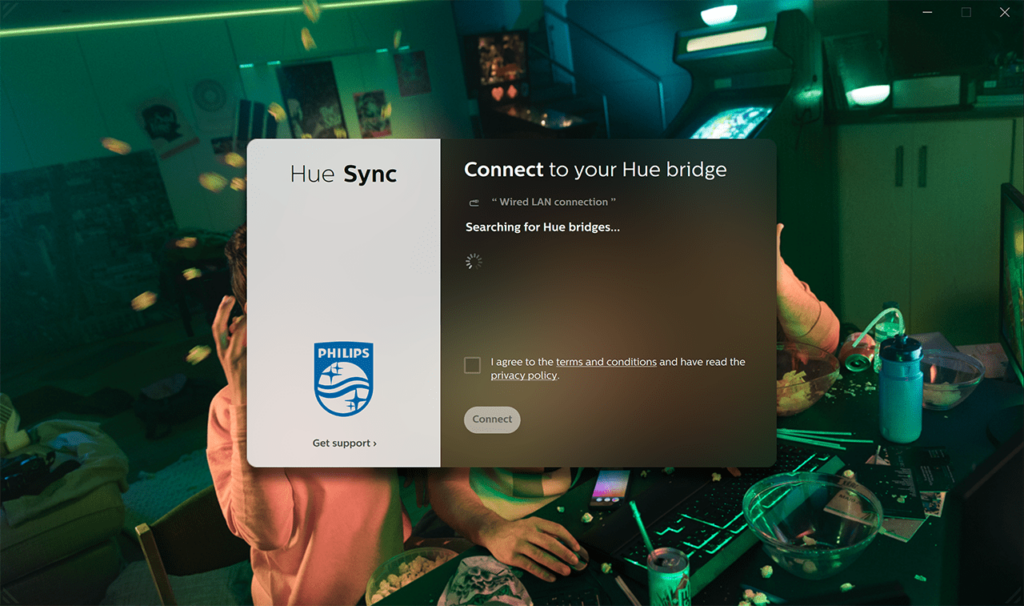 Hue Sync Connection process