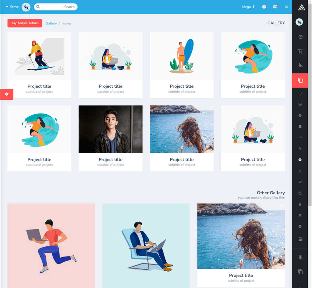 Ample Admin Template gallery