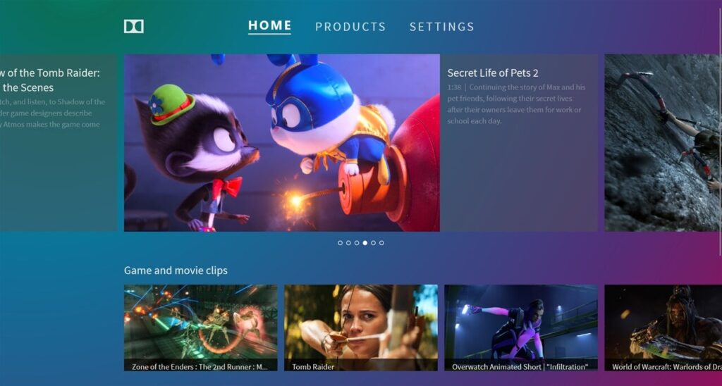 Dolby Access Homepage