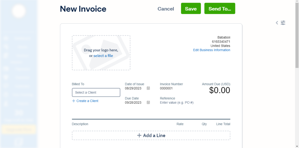 FreshBooks Create invoices