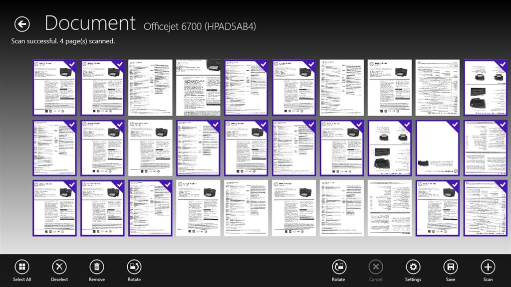 HP Scan and Capture Multipage document