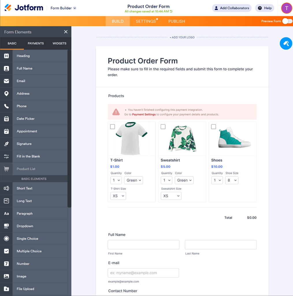 Jotform Customization tools