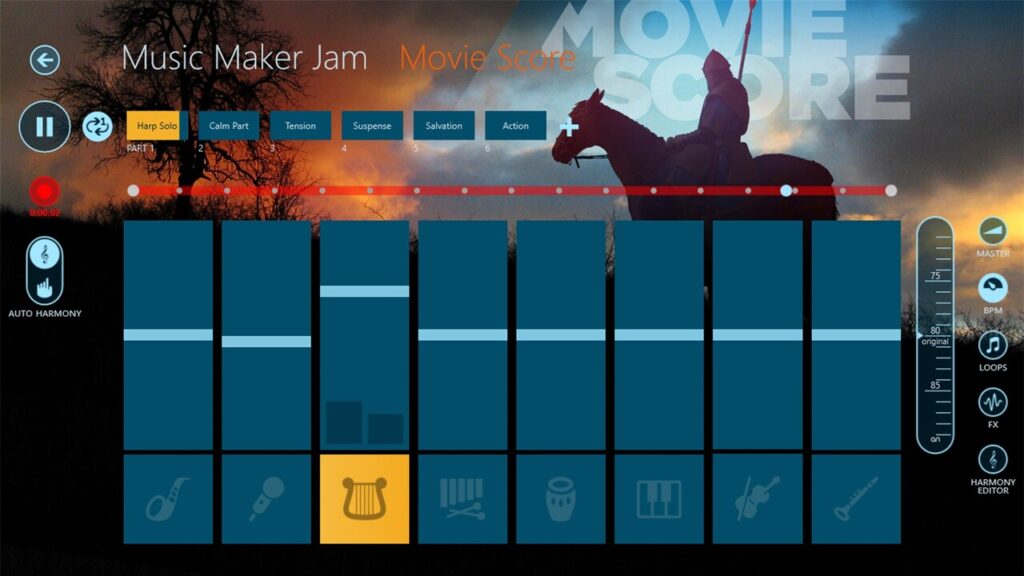 Music Maker Jam Movie score