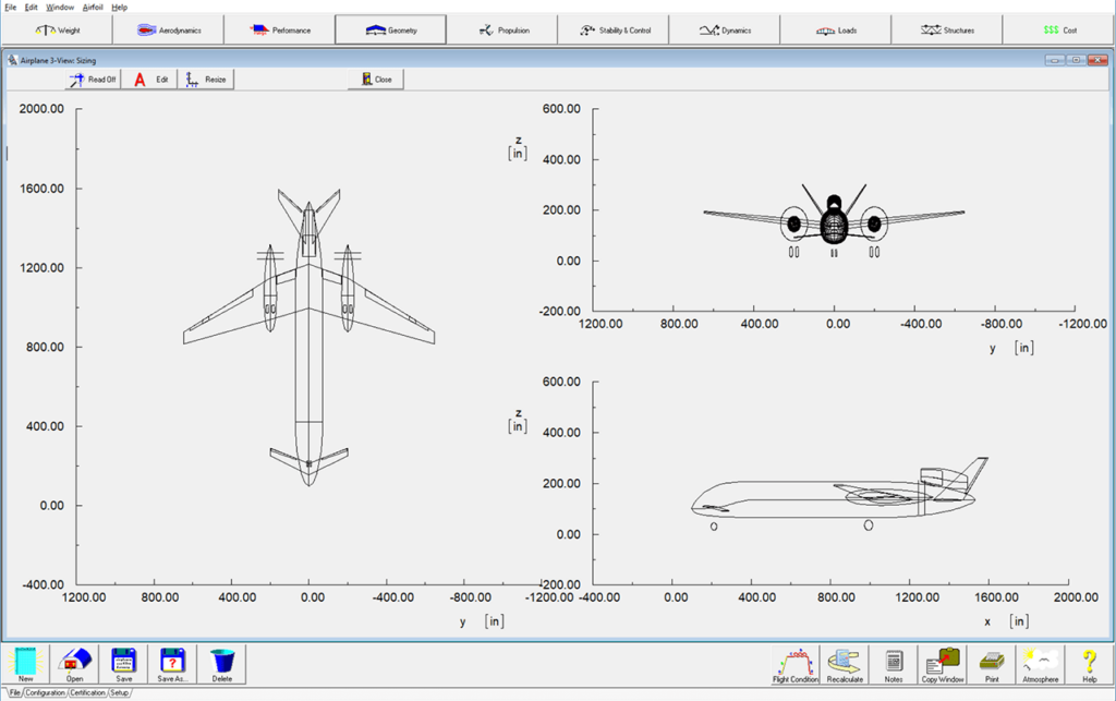 Advanced Aircraft Analysis Airplane geometry