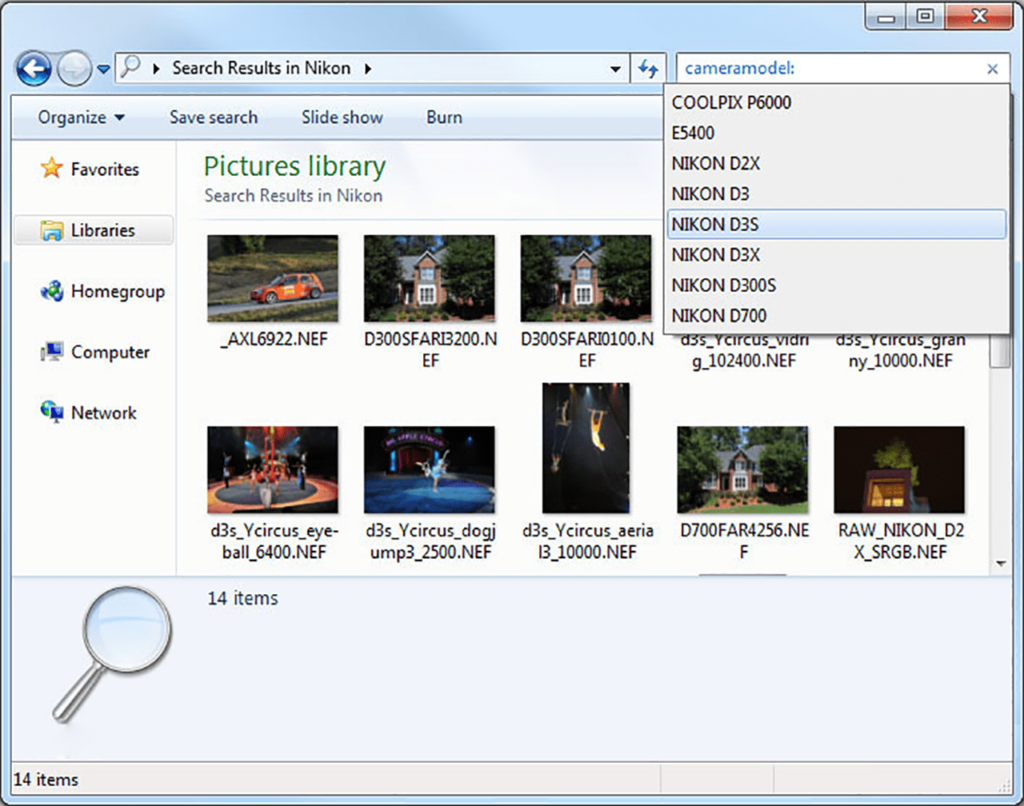 FastPictureViewer Codec Search by camera model