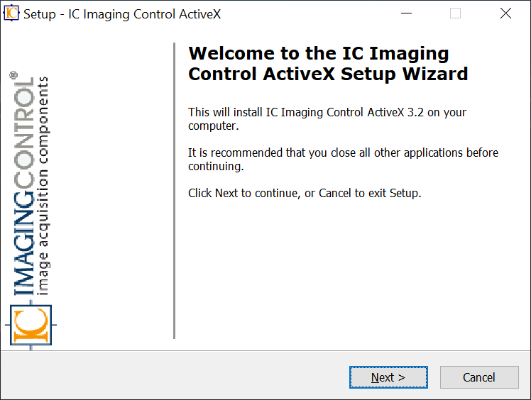 IC Imaging Control Setup