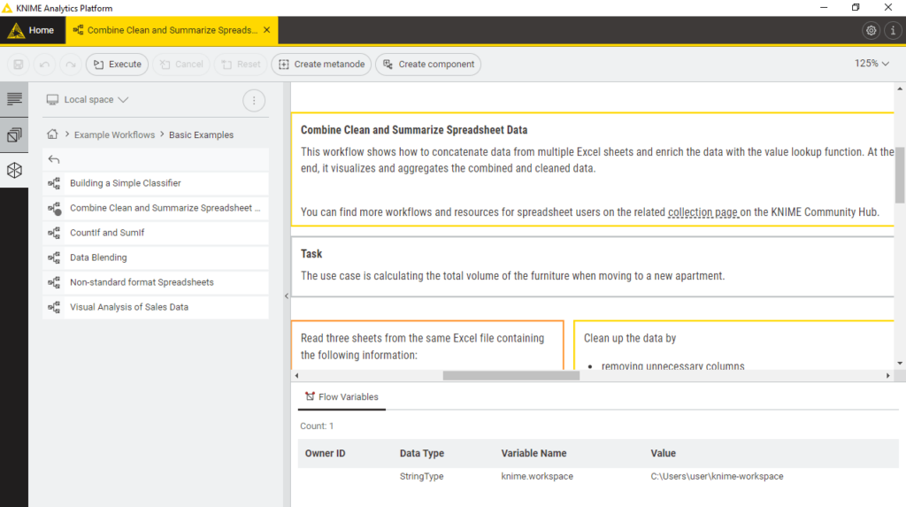 KNIME Local files