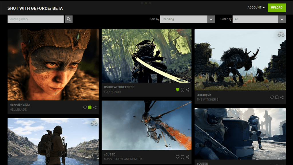 NVIDIA GeForce NOW Screenshot gallery