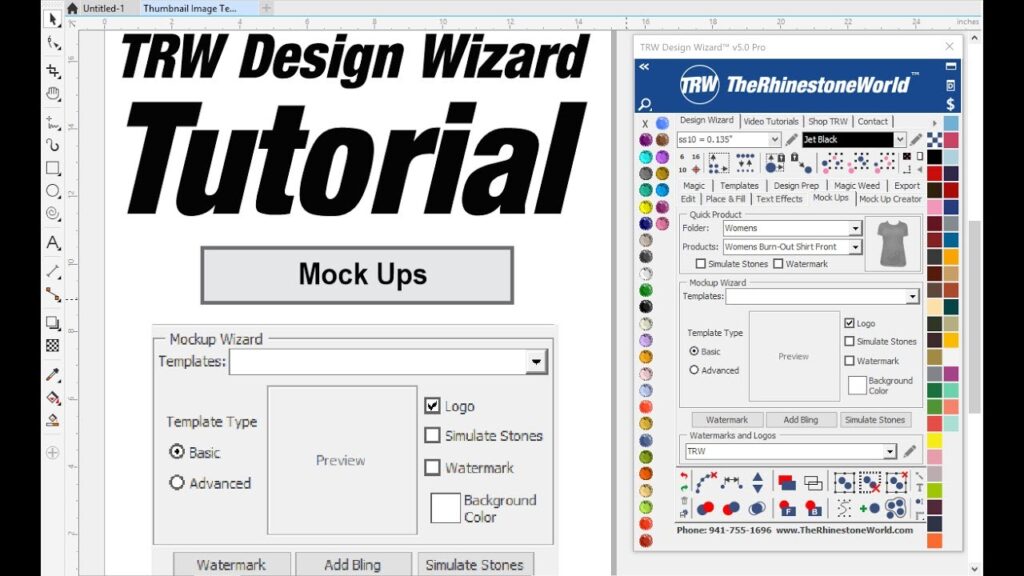 TRW Design Wizard Mockup wizard