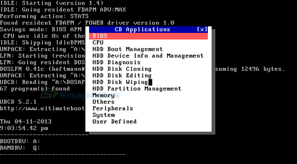 UBCD Included tools