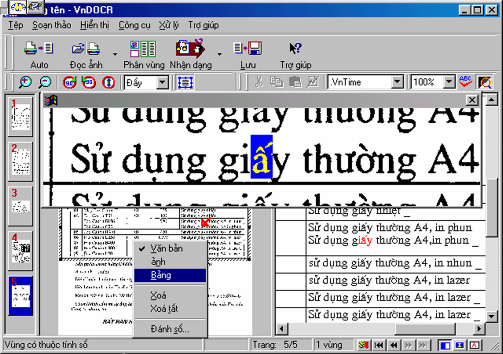 Vndocr Text processing