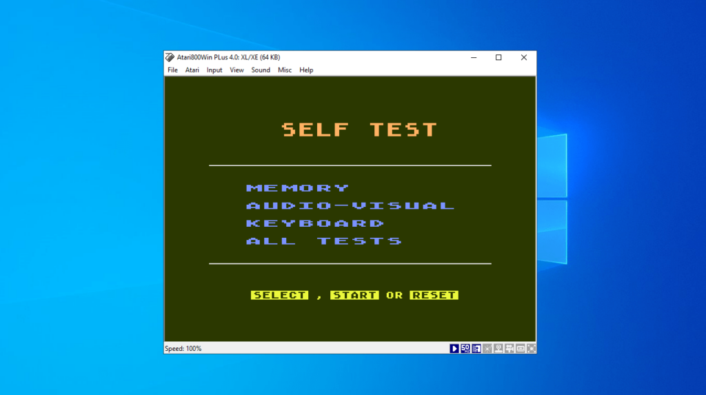 Atari800Win Self test