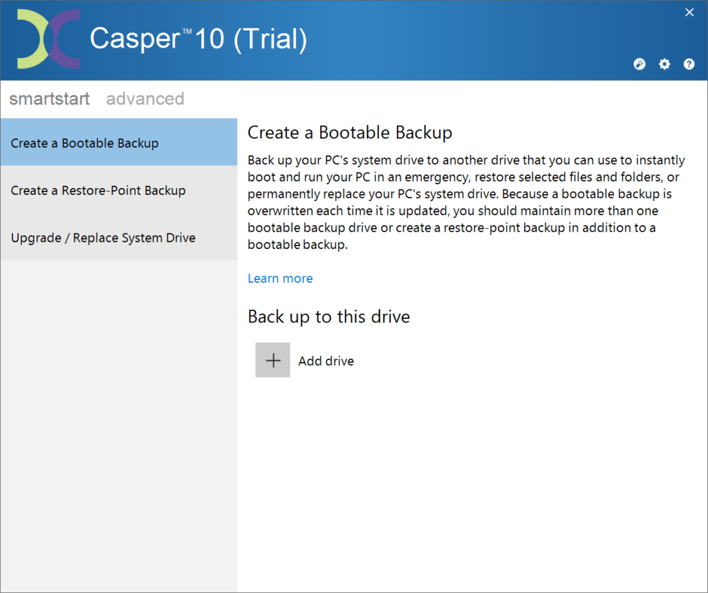 Casper Backup creation
