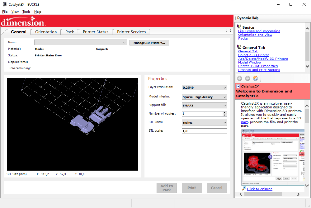 CatalystEX Layer properties