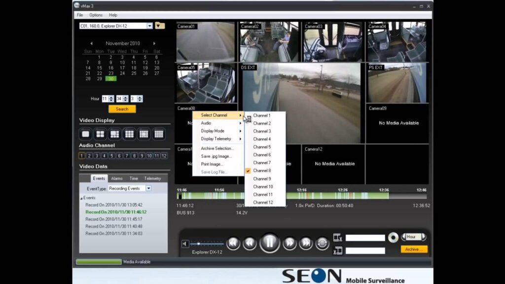 Seon vMax View Select channel