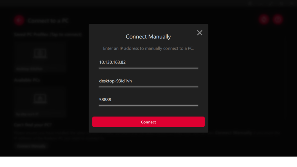 AMD Link Connect manually