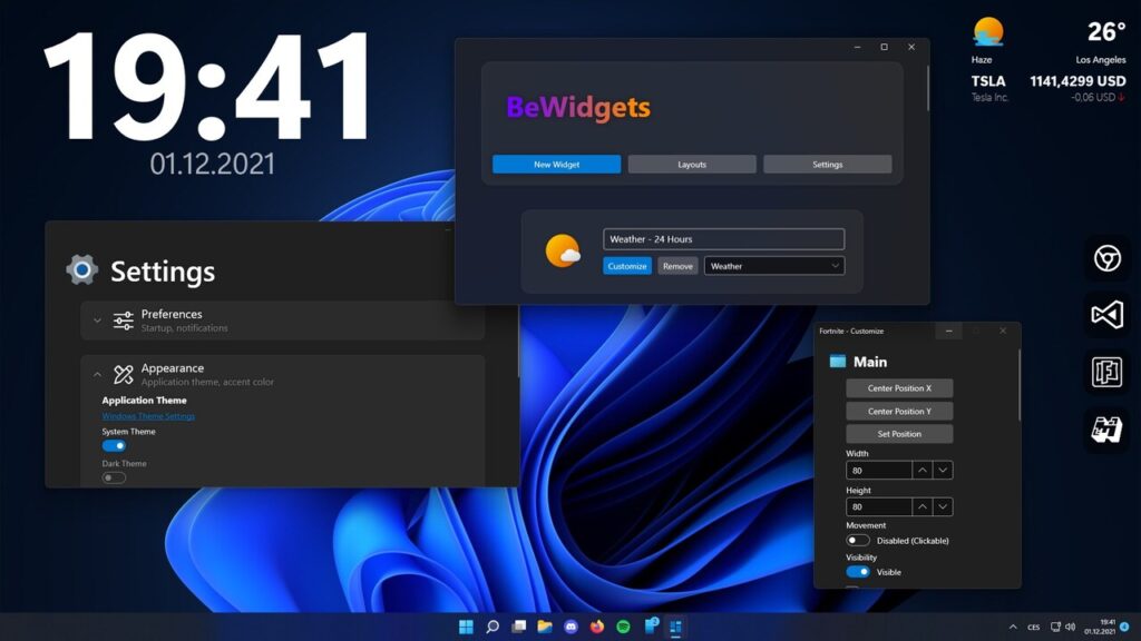 BeWidgets Customize desktop