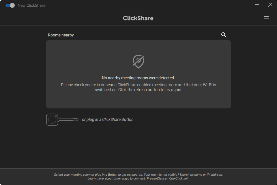 ClickShare Connection instructions