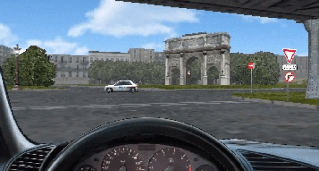 3D Driving School First-person view