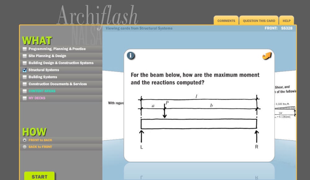 Archiflash Exam question