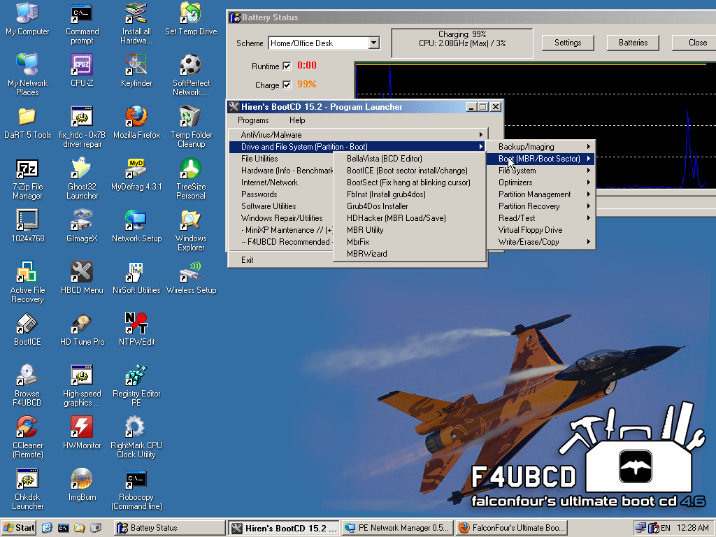 FalconFour Ultimate Boot Available programs