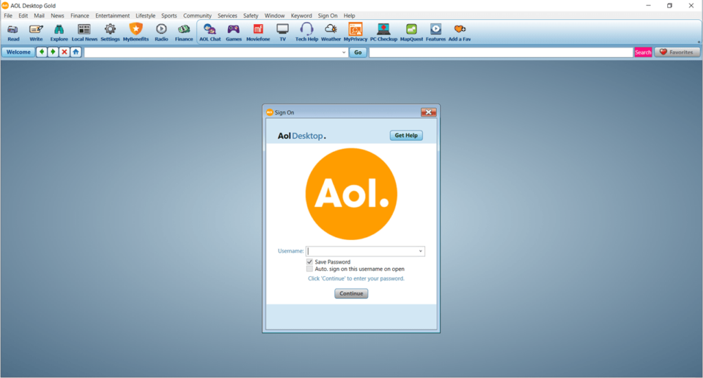 AOL Desktop Gold Login