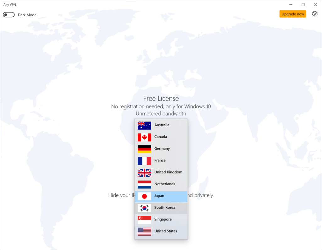 Any VPN Server list