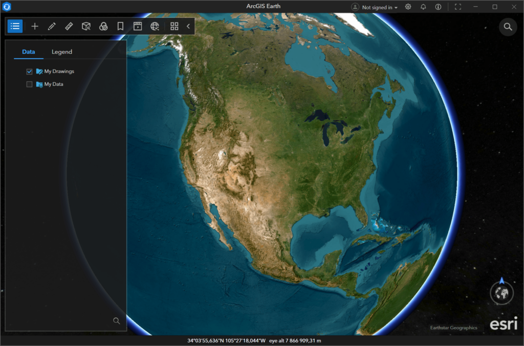 ArcGIS Earth Planet model