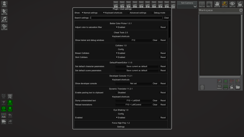 BepInEx Mod parameters