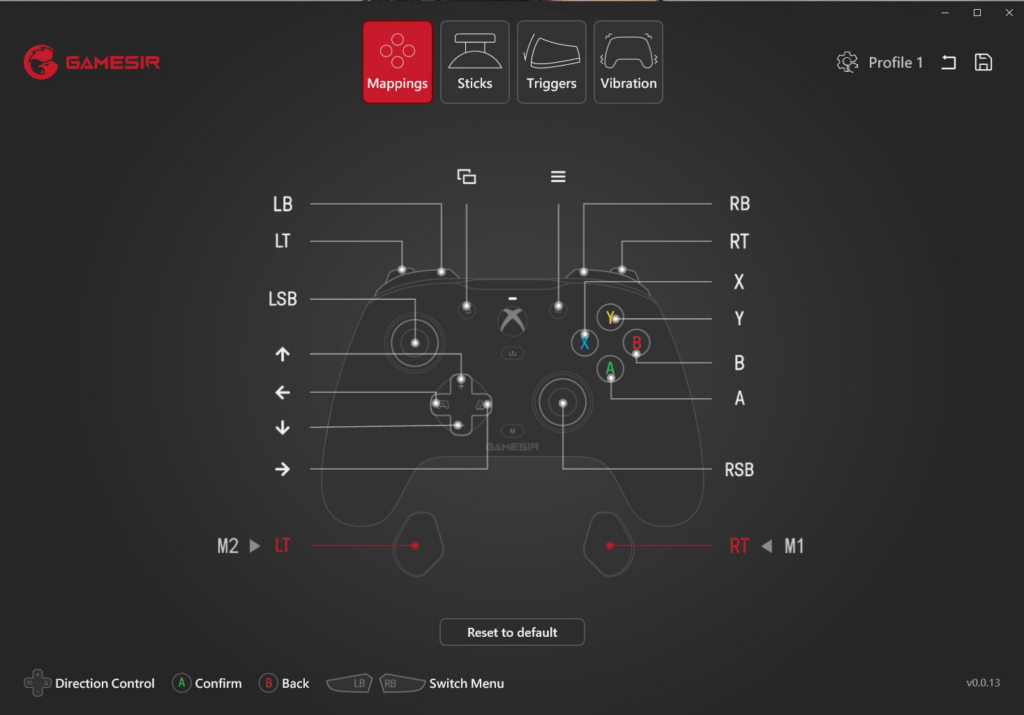 GameSir Nexus Button remapping