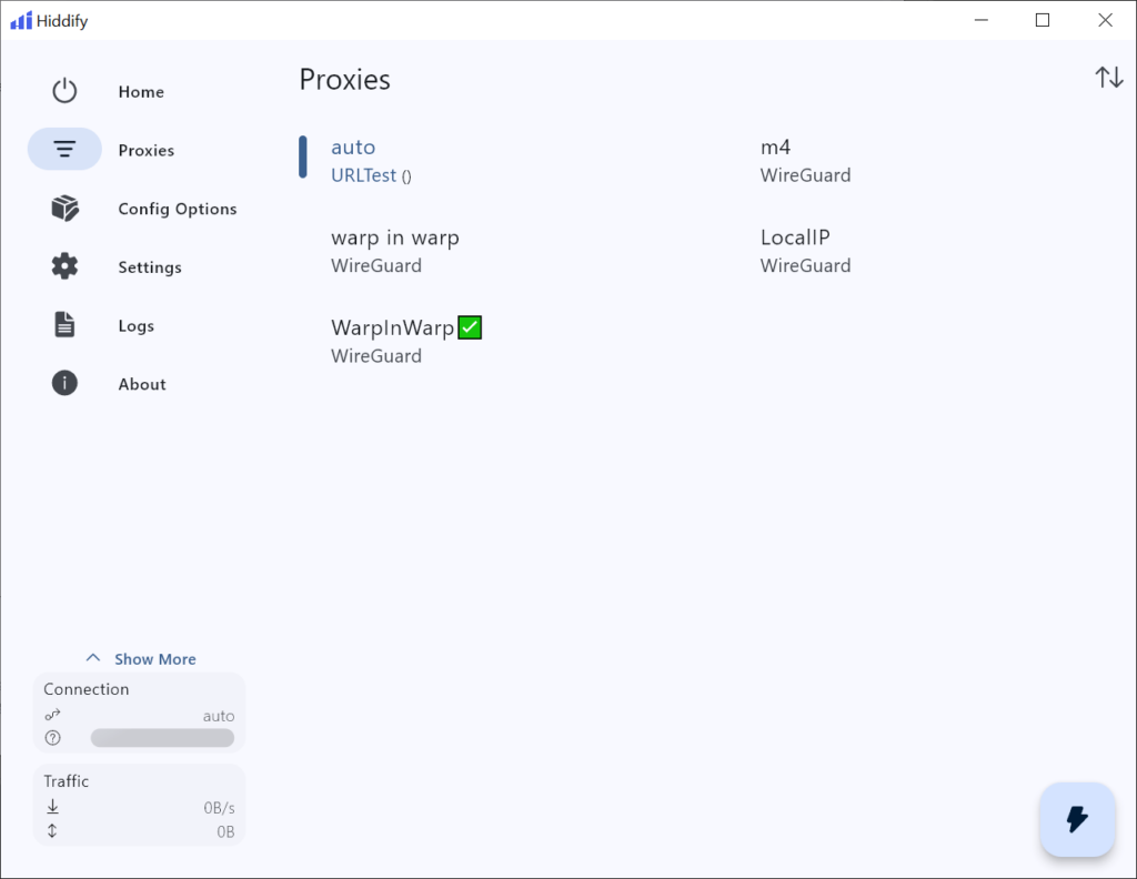 Hiddify Proxy list