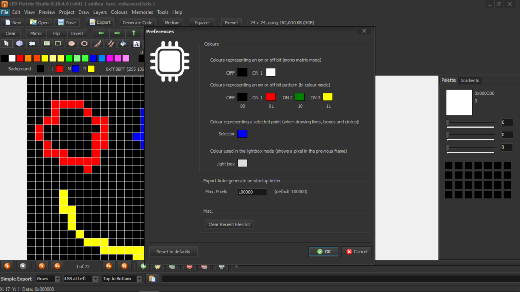 LED Matrix Studio Preferences