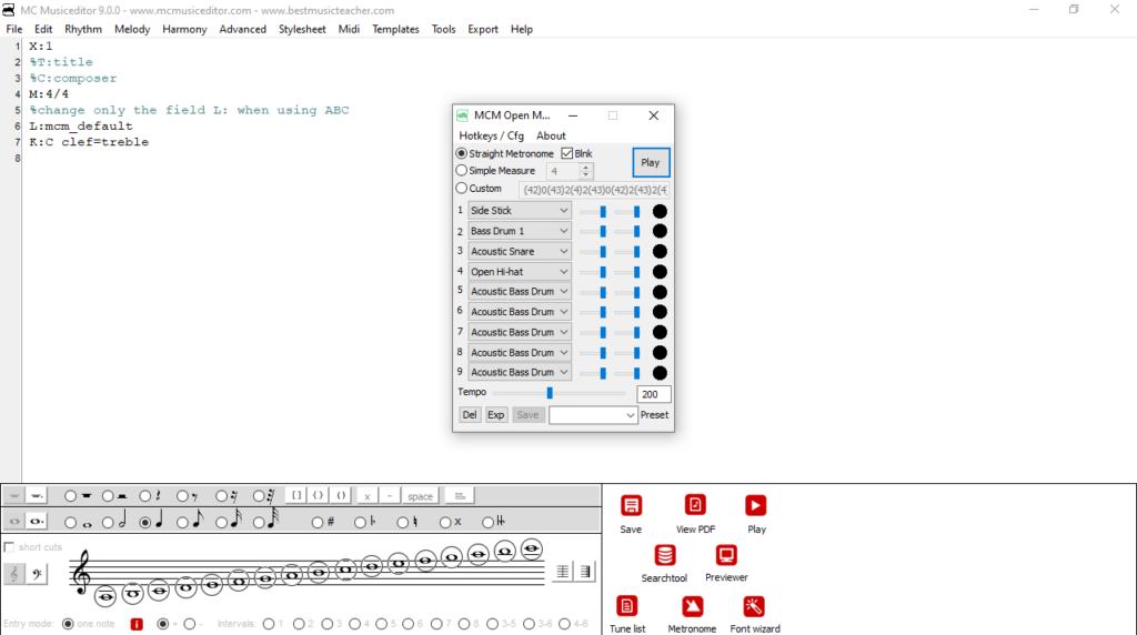 MC Musiceditor Metronome