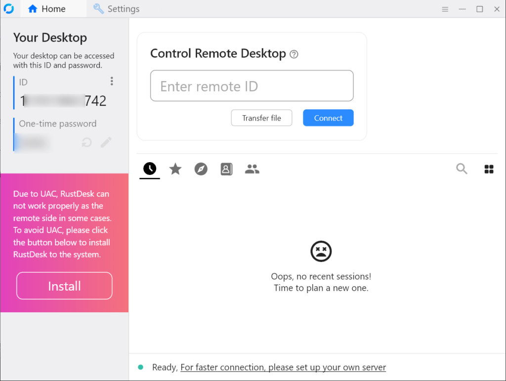 RustDesk Home page