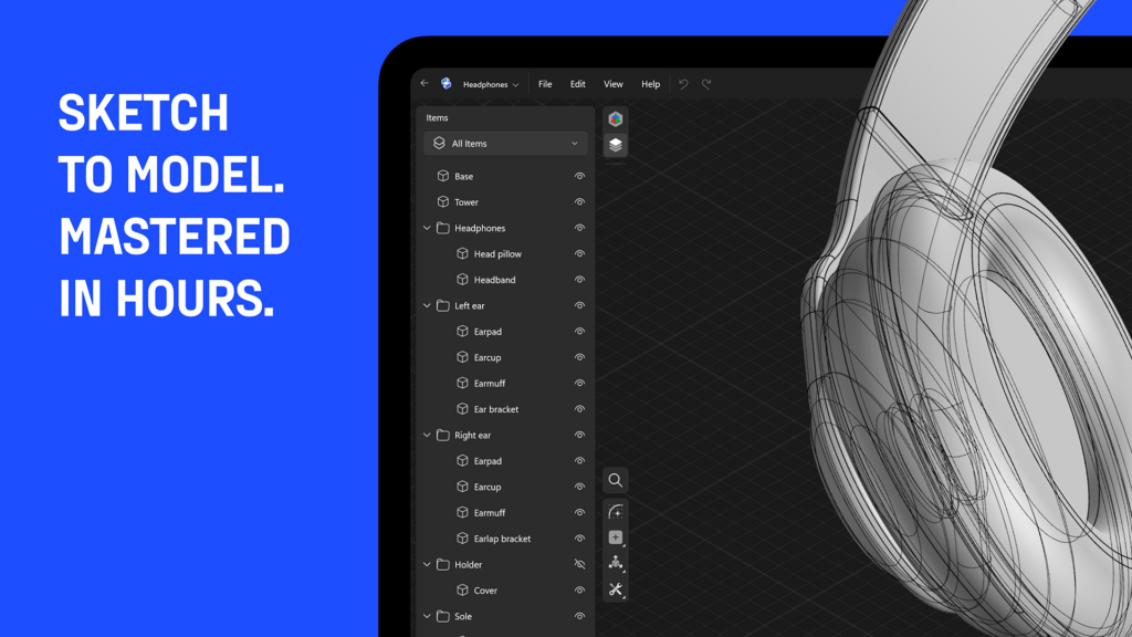 Shapr3D Multilayered sketches