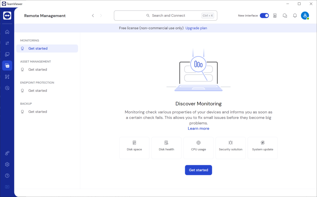 TeamViewer Remote Device monitoring