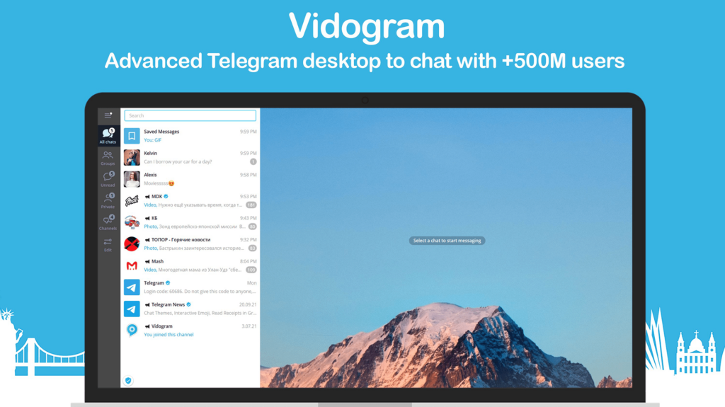 Vidogram Alternative Telegram client