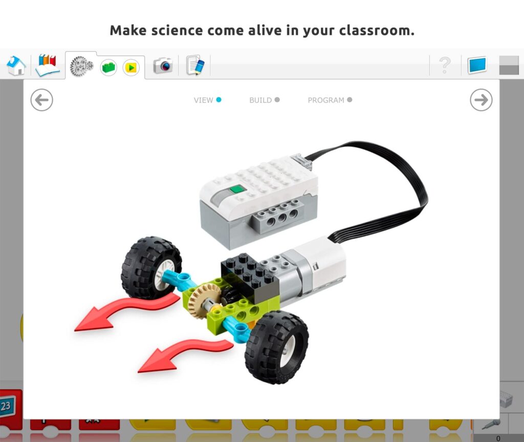 WeDo 2.0 LEGO Education Programming process