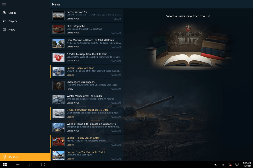 World of Tanks Blitz Assistant Recent news