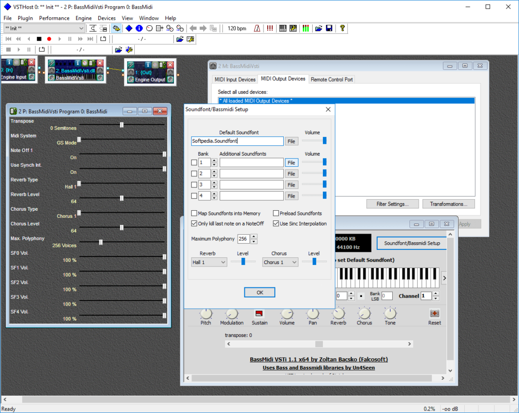 BassMidi VSTi SoundFont parameters