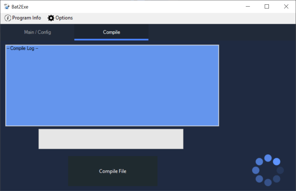 Bat2Exe Compilation log