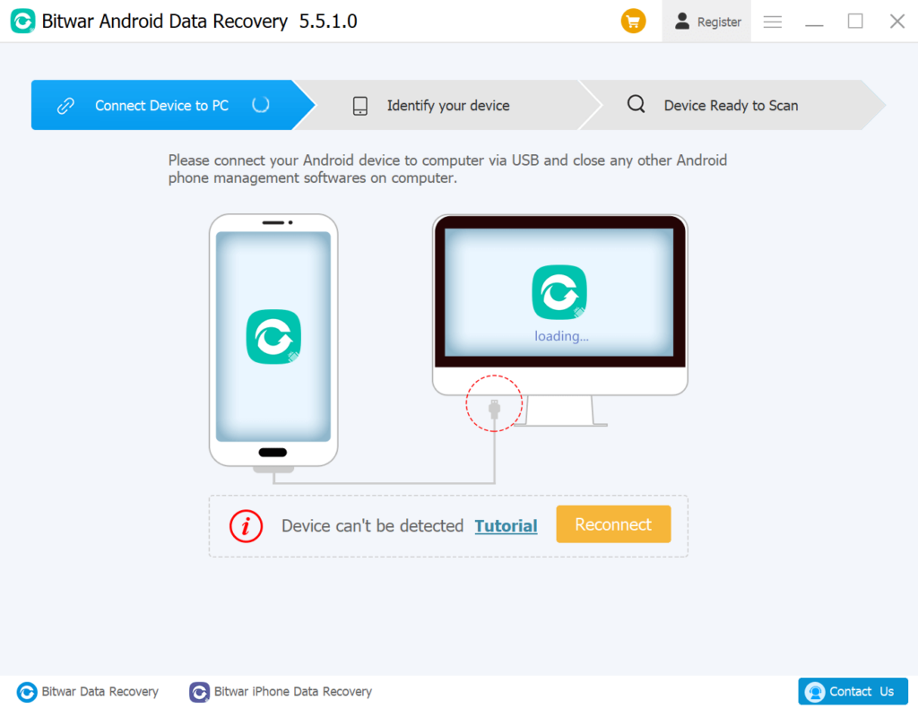 Bitwar Data Recovery Connection process