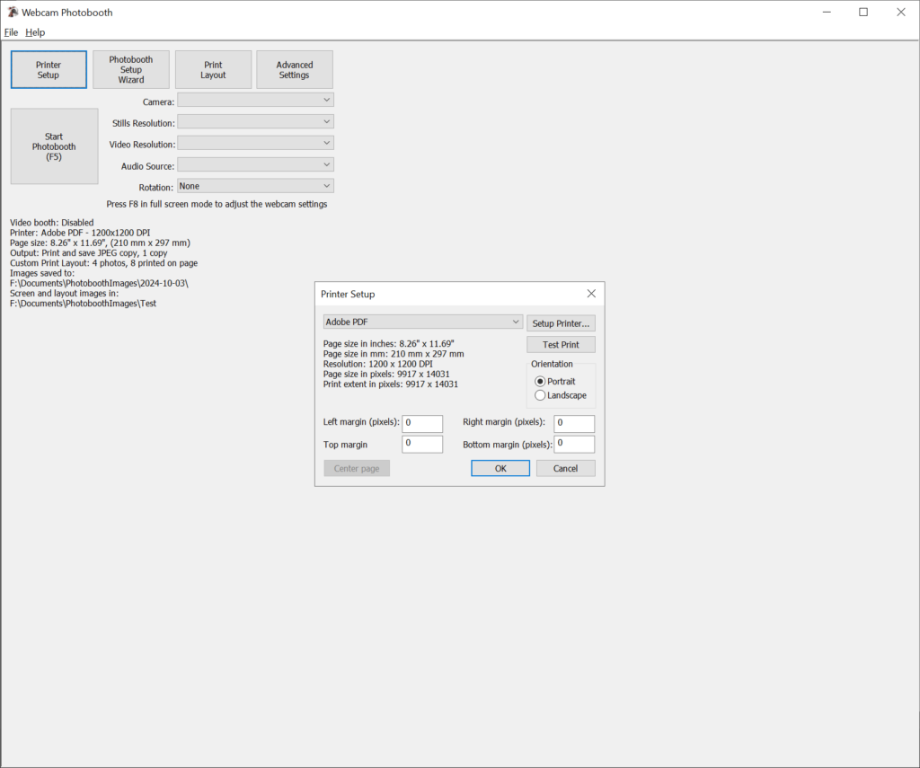 Breeze Booth Printer configuration