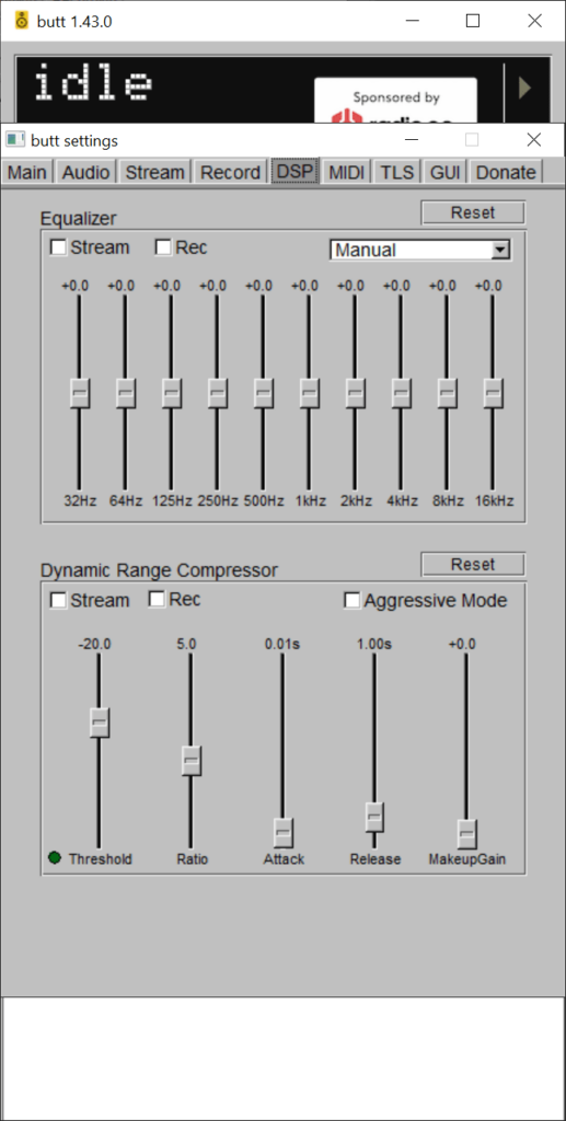 BUTT Frequency equalizer