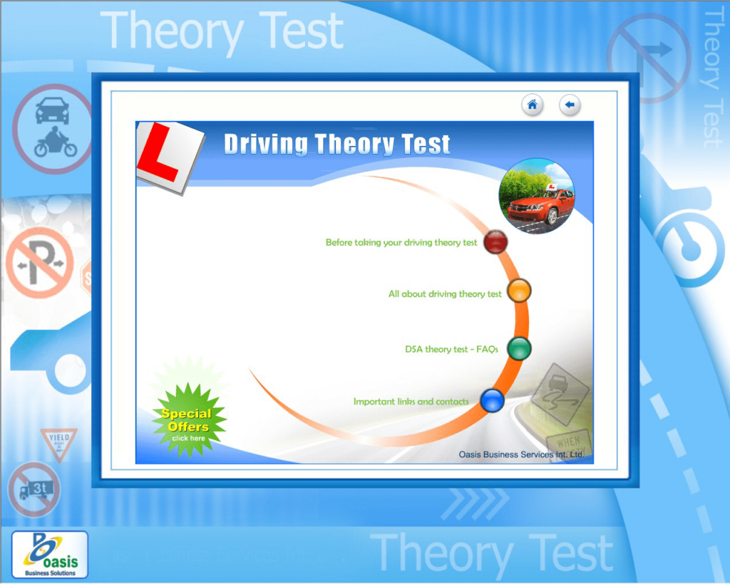 Driving Theory Test Software Simulated examination