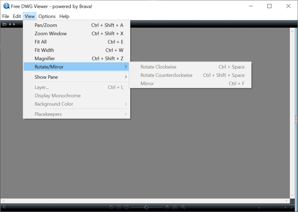 DWG Viewer Image manipulations