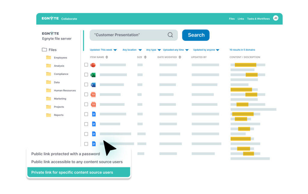 Egnyte Cloud file storage