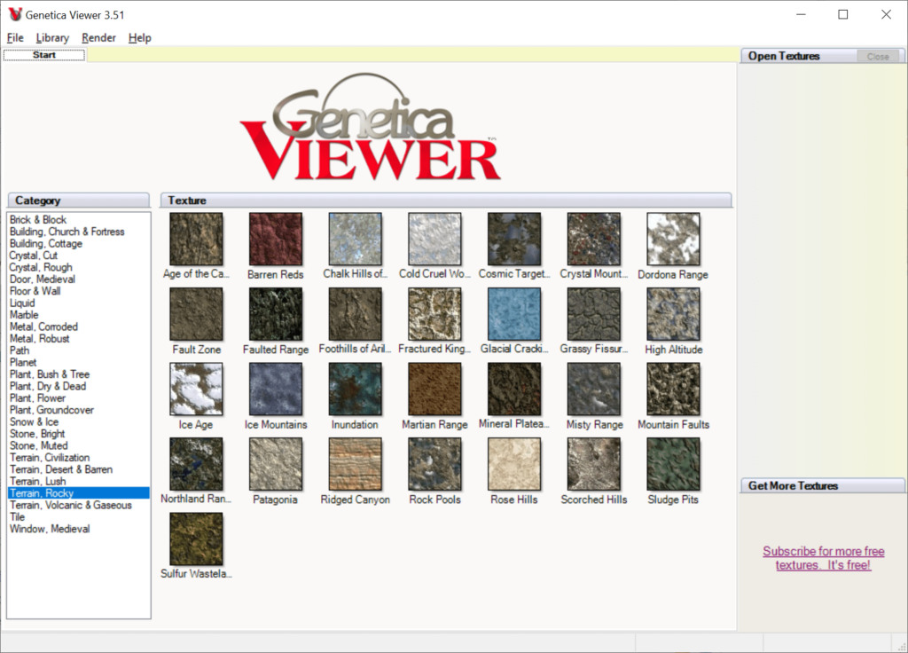 Genetica Viewer Included textures